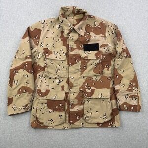Vintage Military Jacket Mens Medium Desert Storm Camo 80s Chocolate Chip Combat